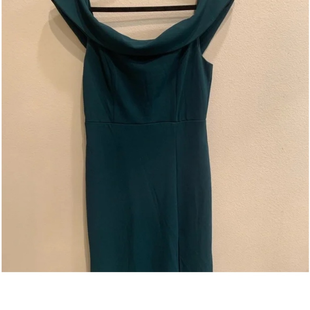 Lulus Aveline Forest Green Off-the-Shoulder Maxi Dress - Picture 9 of 9